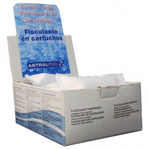 Floculante en cartucho 100 gr especial electrólisis de sal AstralPool 1 Kg