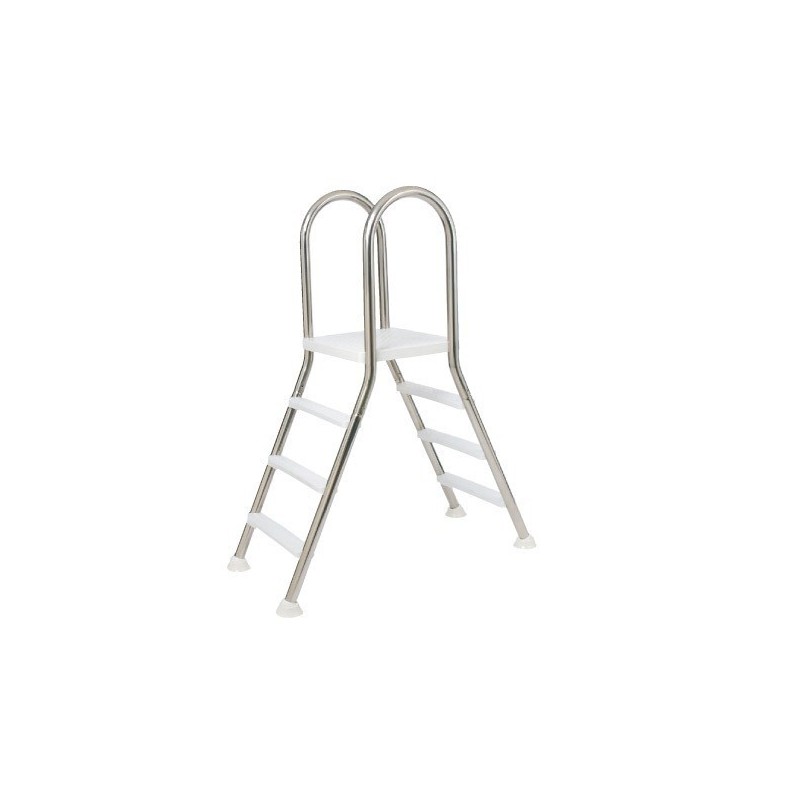 Escalera Puente de acero inoxidable para piscina elevada Flexinox 3 X 3