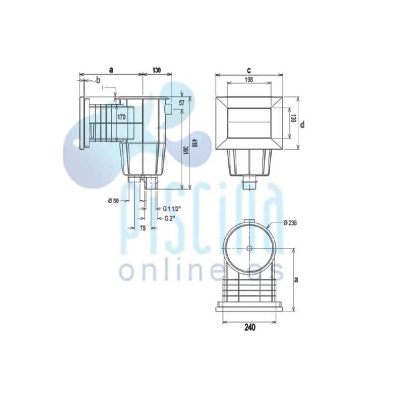 Escalera Modelo Standart AstralPool Escalera Modelo Standart AstralPool