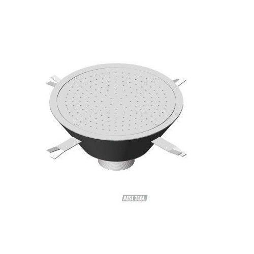 Cajón redondo de masaje por aire de acero inoxidable Flexinox, Cajón redondo de masaje : 87188022 - D.700 mm.