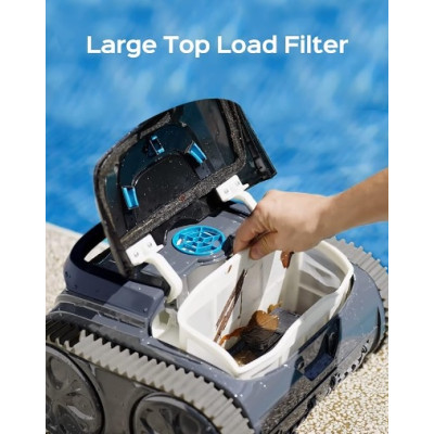 Detalle filtro robot limpiafondos a bateria E-TRON i30 WYBOTICS