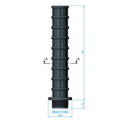 Brazo colector ¾" 160 mm