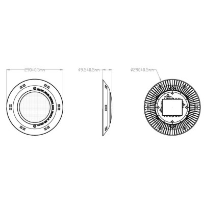 Proyector Plano Led BSV, Proyector Plano Led BSV: PEPLED252B - Blanco