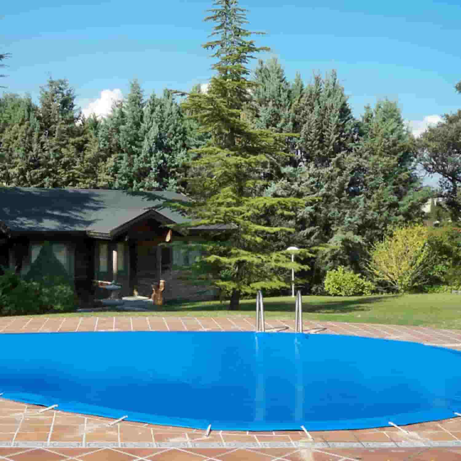 cobertor de invierno para piscina de forma irregular