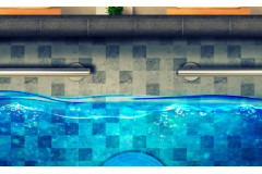 La transición de la iluminación halógena a la led en una piscina